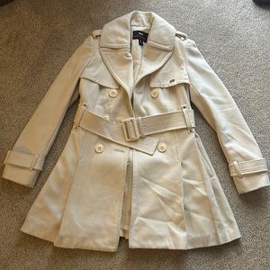 Cream pea coat